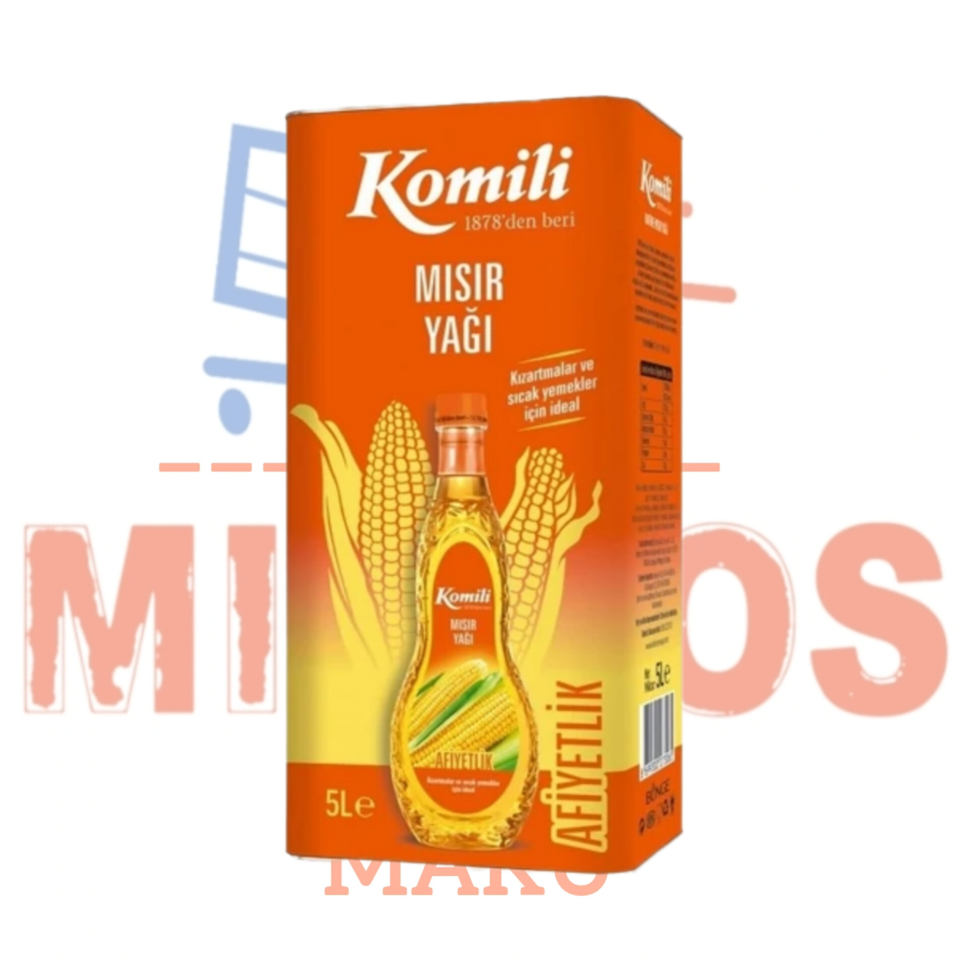 روغن ذرت کوملی(komili) 5لیتری اصل ترکیه