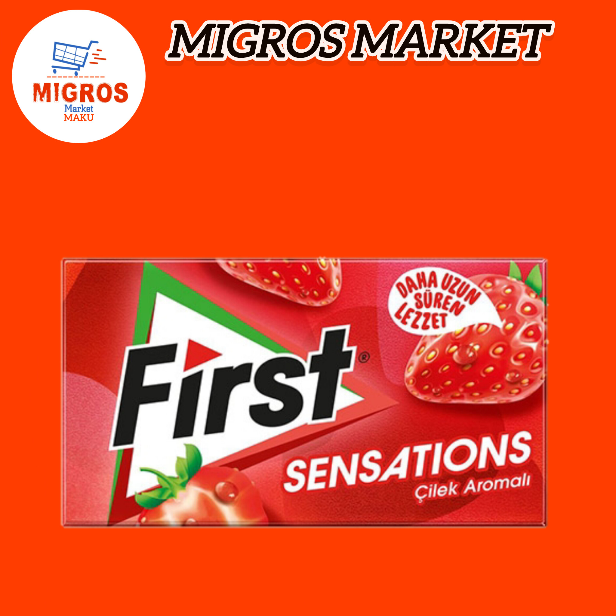 آدامس فرست ترکیه با طعم توت فرنگی (27گرمی)