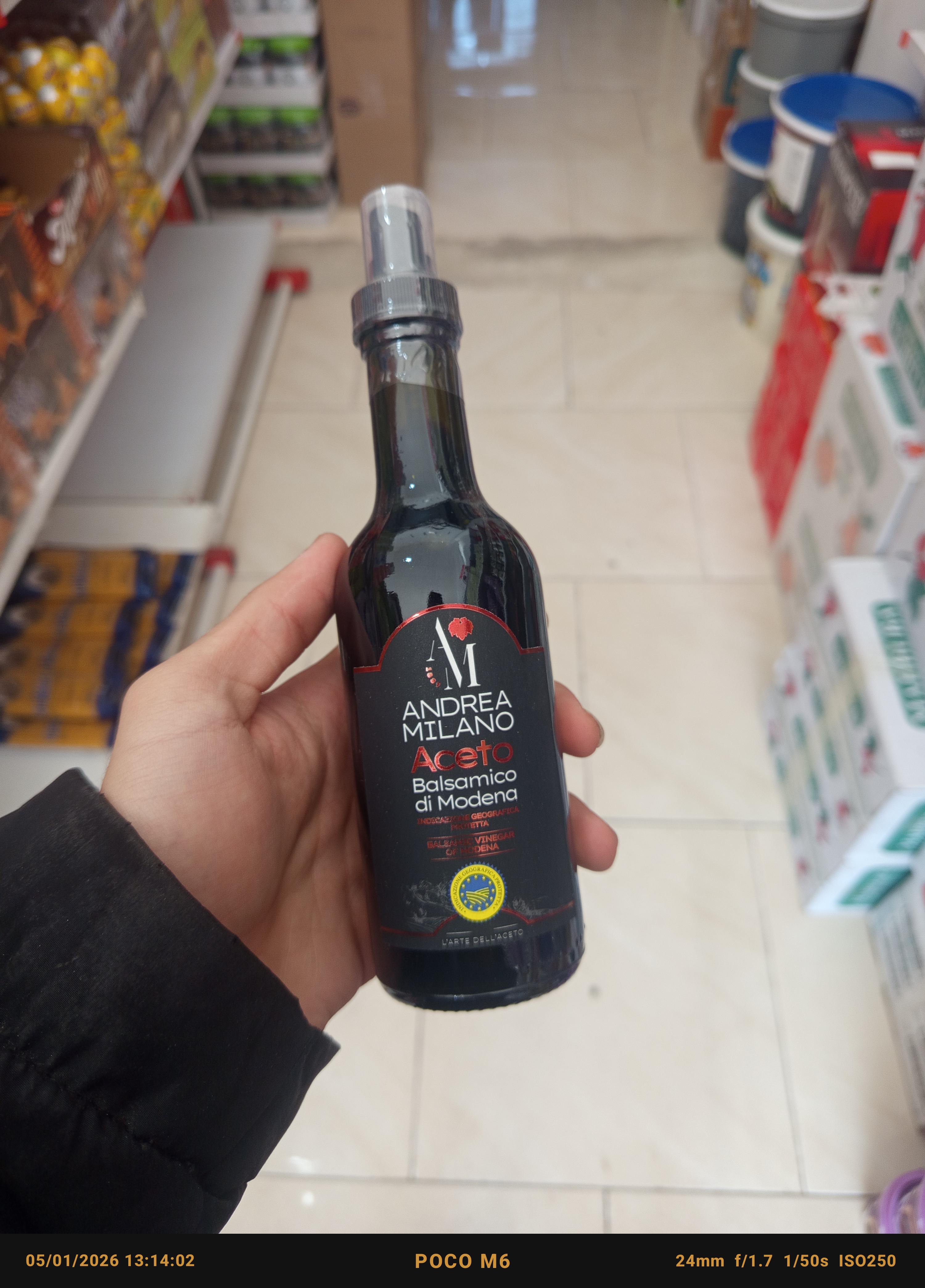 سرکه بالزامیک انگور سیاه طبیعی (۲۵۰میل) ساخت ایتالیا