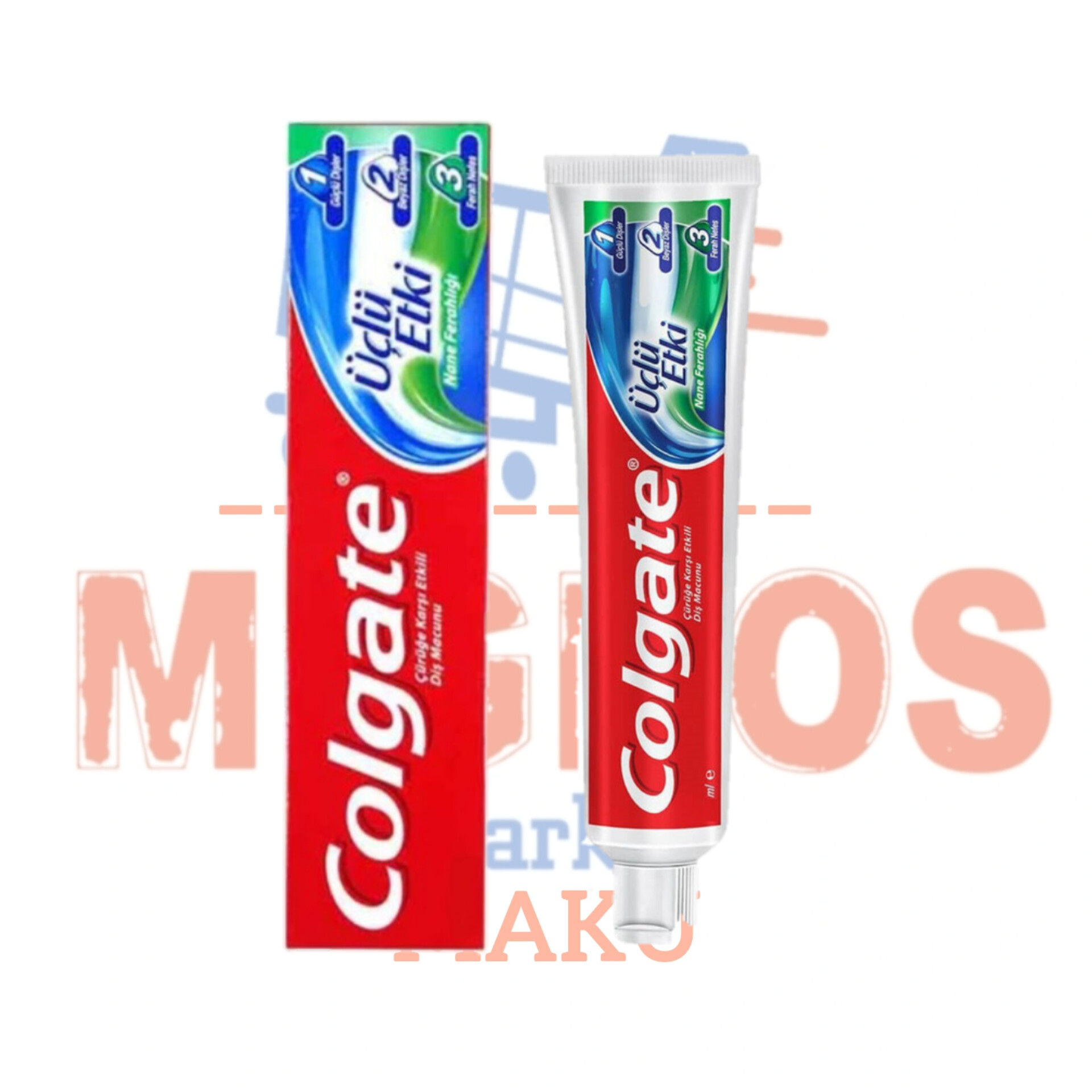 خمیردندان کولگیت مدل 1.2.3 (triple action) ۵۰میلی اصل