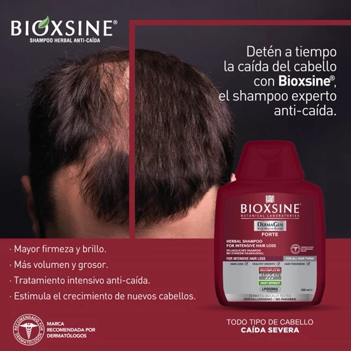 شامپوی بیوکسین قرمز برای موهای ضدریزش با حجم 300میلی (اصل ۱۰۰درصد تضمینی)