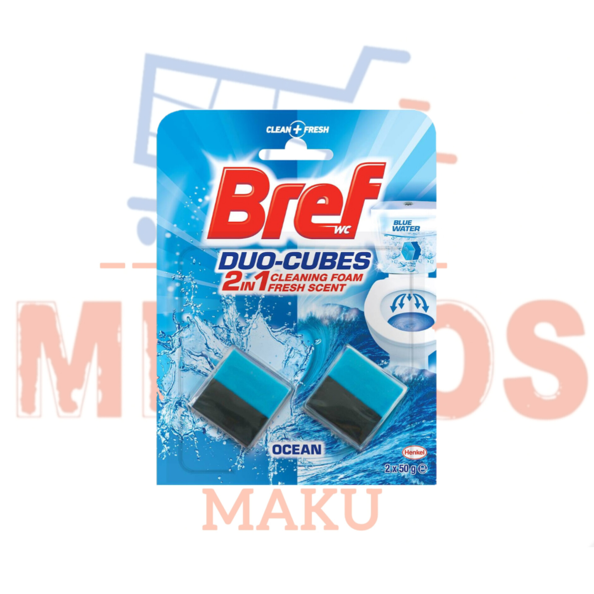 Bref مکعبی داخل مخزن (مدل آبی – اقیانوسی) دوتایی