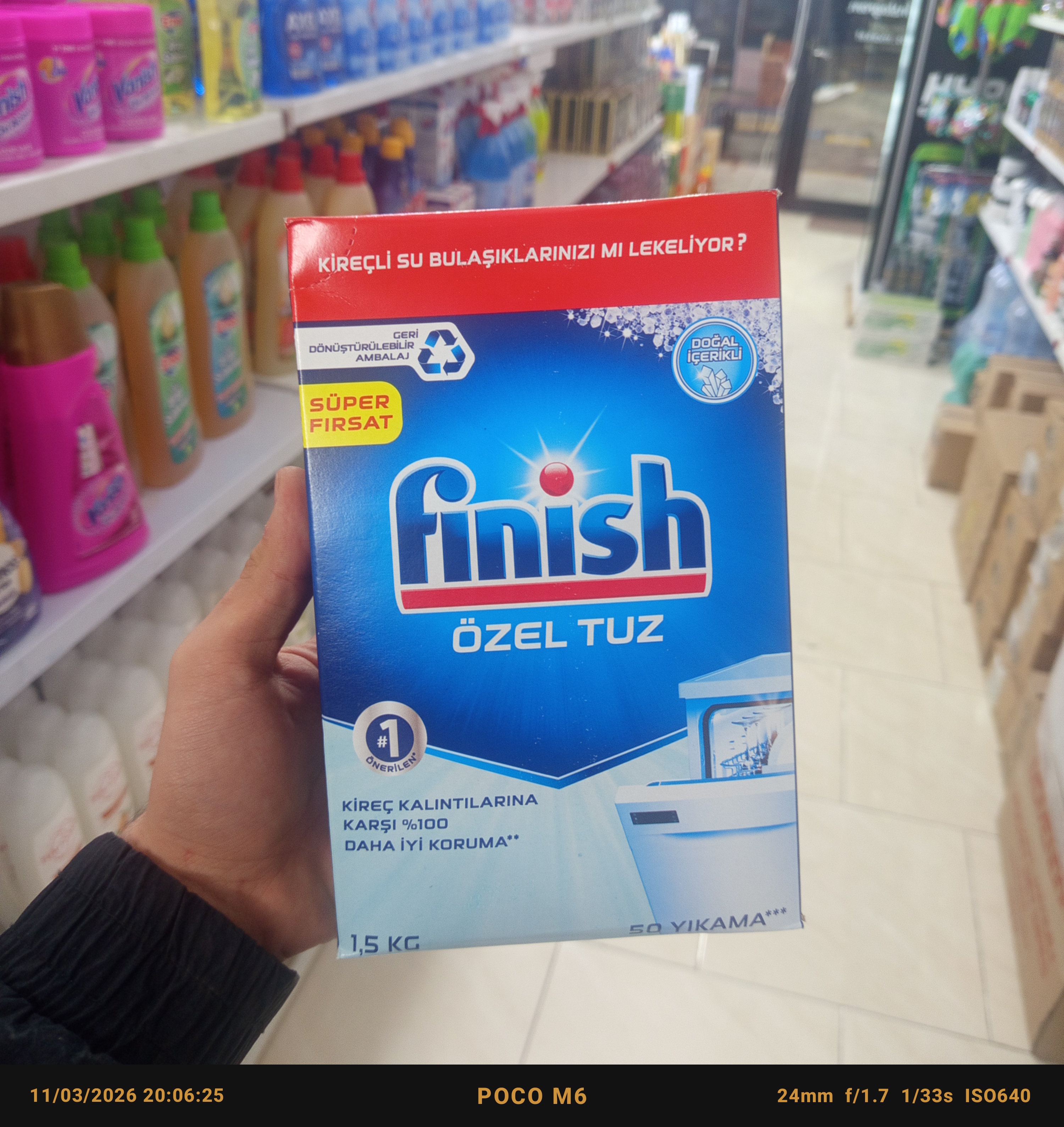 نمک ظرفشویی فینیش (Finish) اصل 1.5کیلو