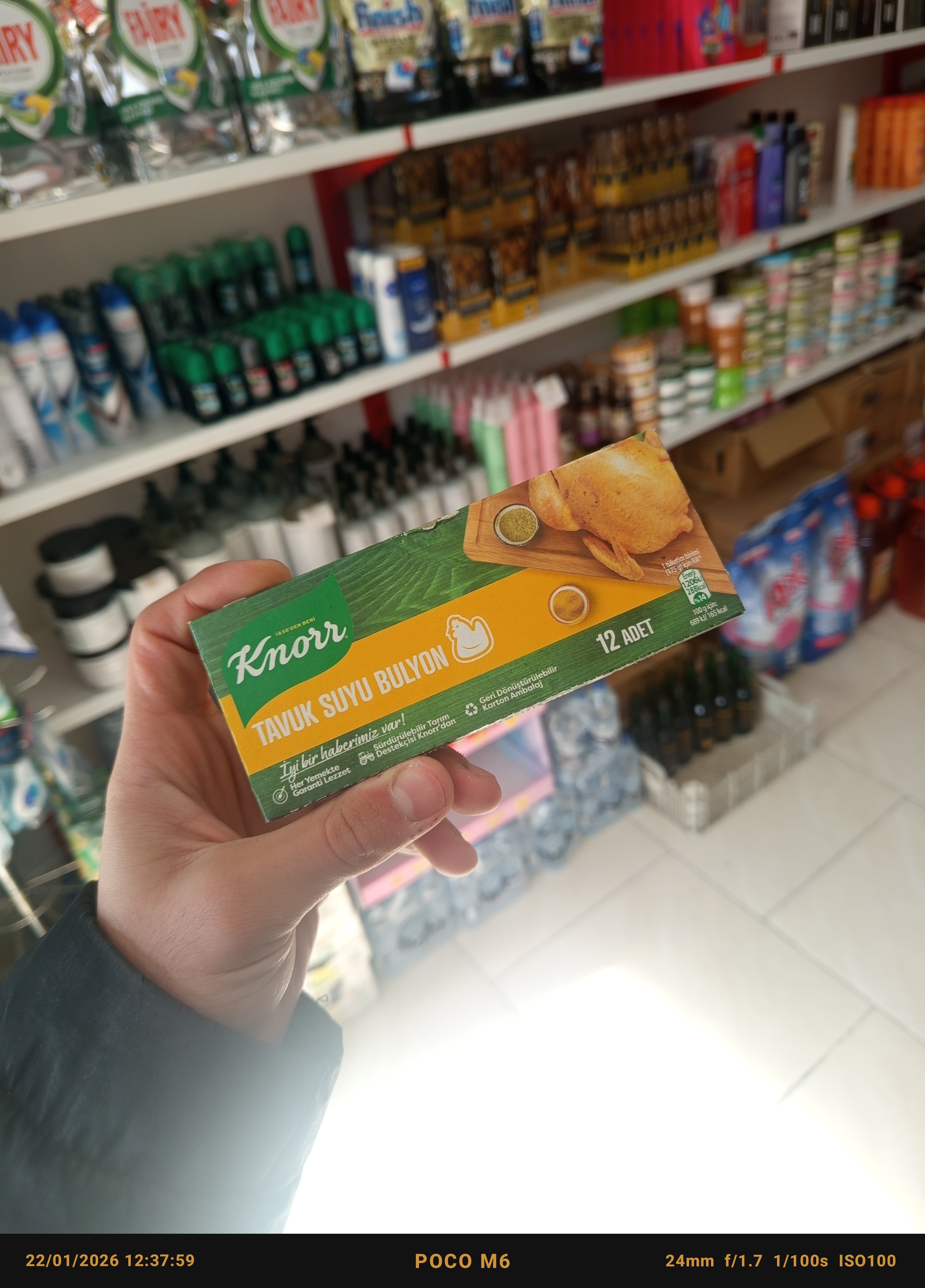 عصاره مرغ کنور (knorr) بسته 12 عددی 120گرمی اصل ترکیه