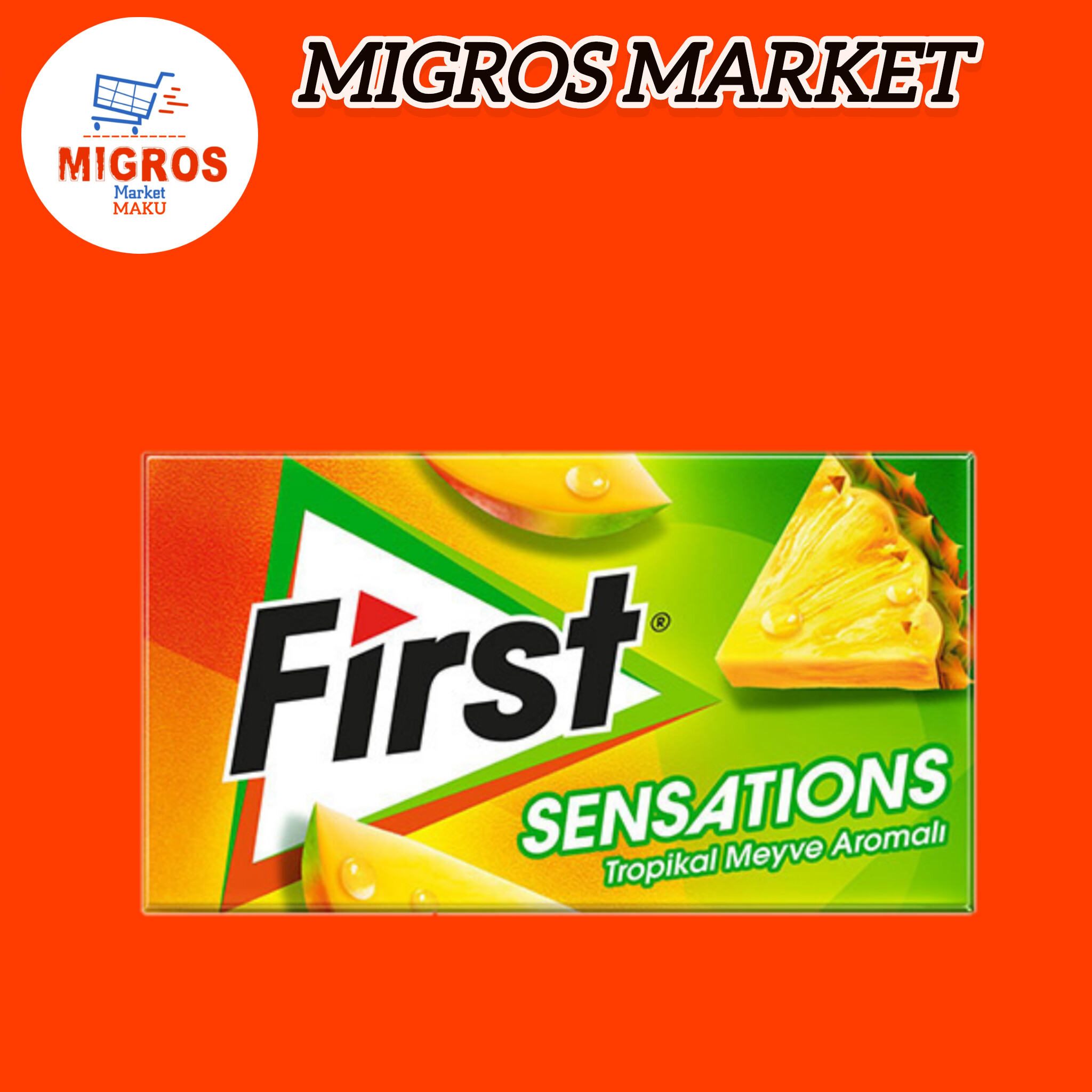 آدامس فرست ترکیه با طعم آناناس (27گرمی)