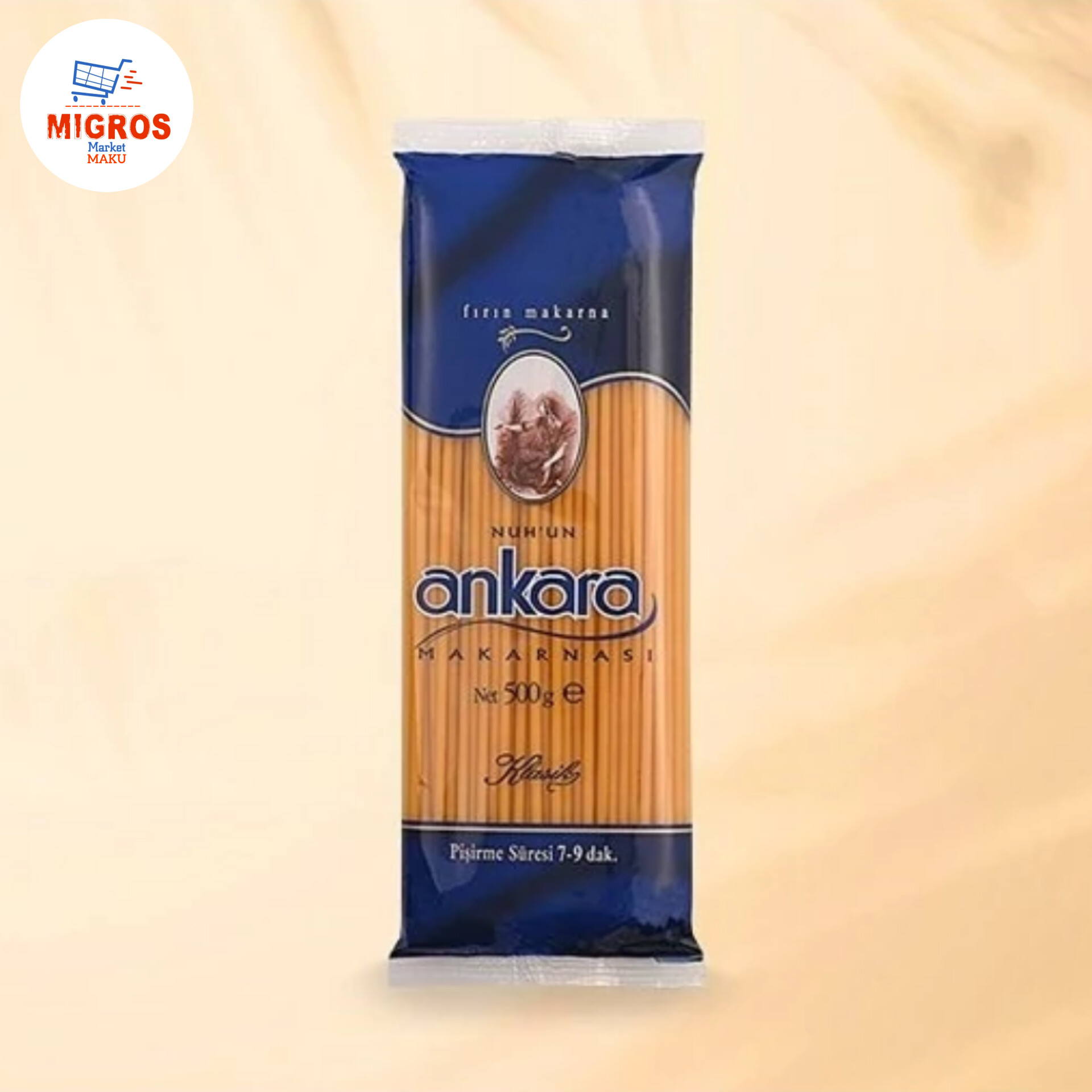 ماکارونی آنکارا (Ankara) مدل کلفت 500گرمی