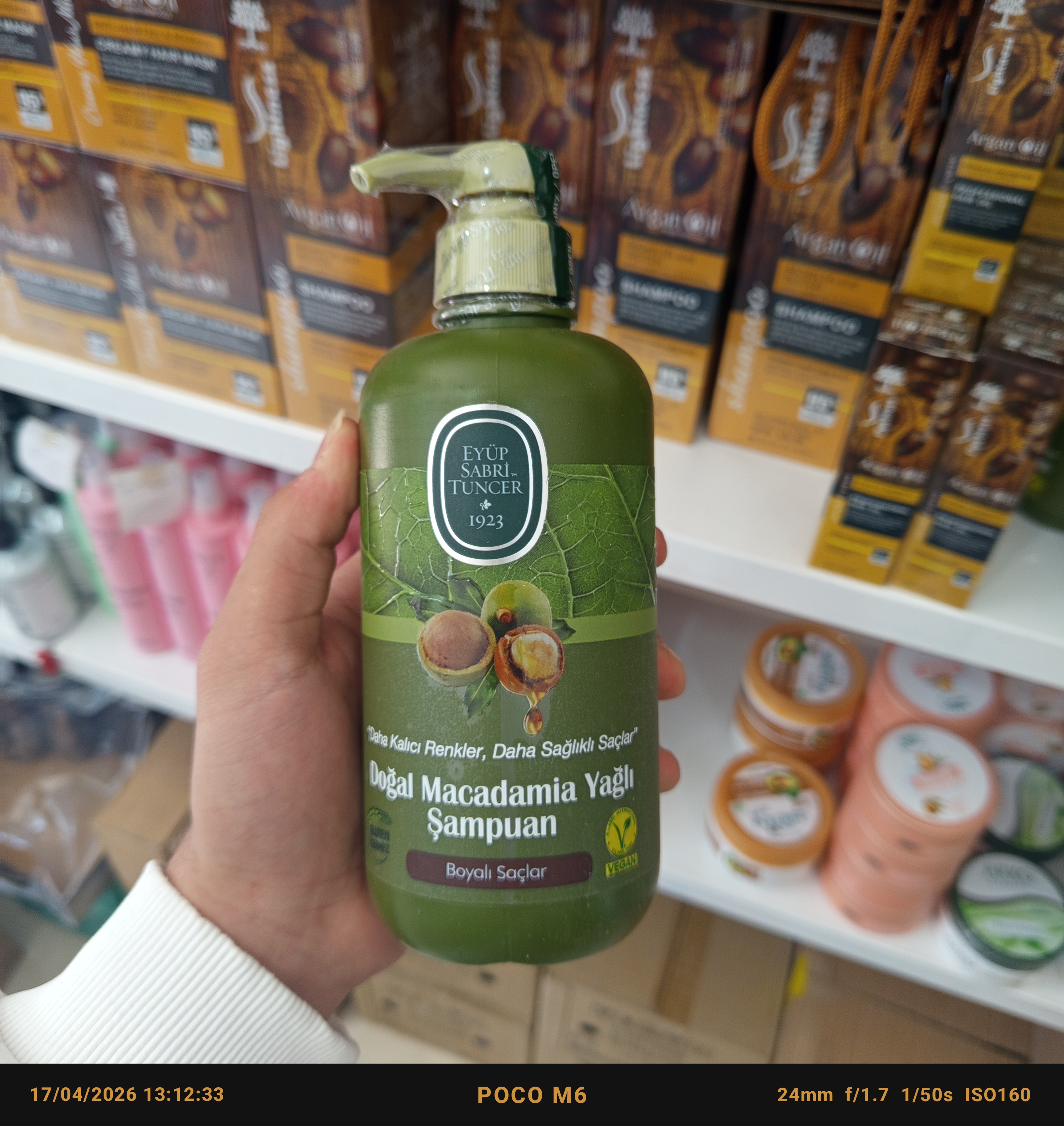 شامپو EYUP SABRI حاوی عصاره روغن زیتون 600 میل ساخت ترکیه