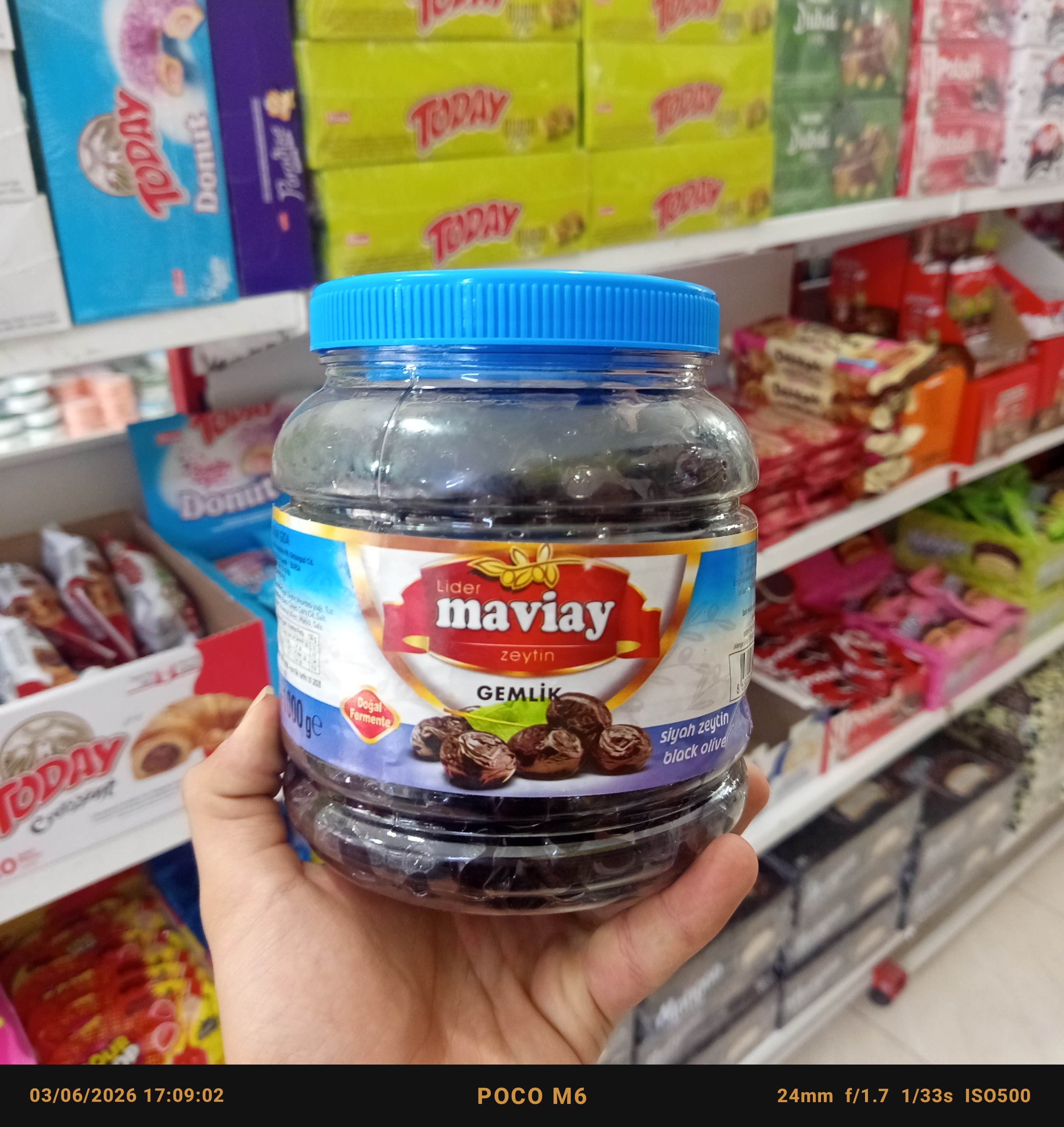 زیتون سیاه چروک روغنی مارک ماوی آی 1000گرم