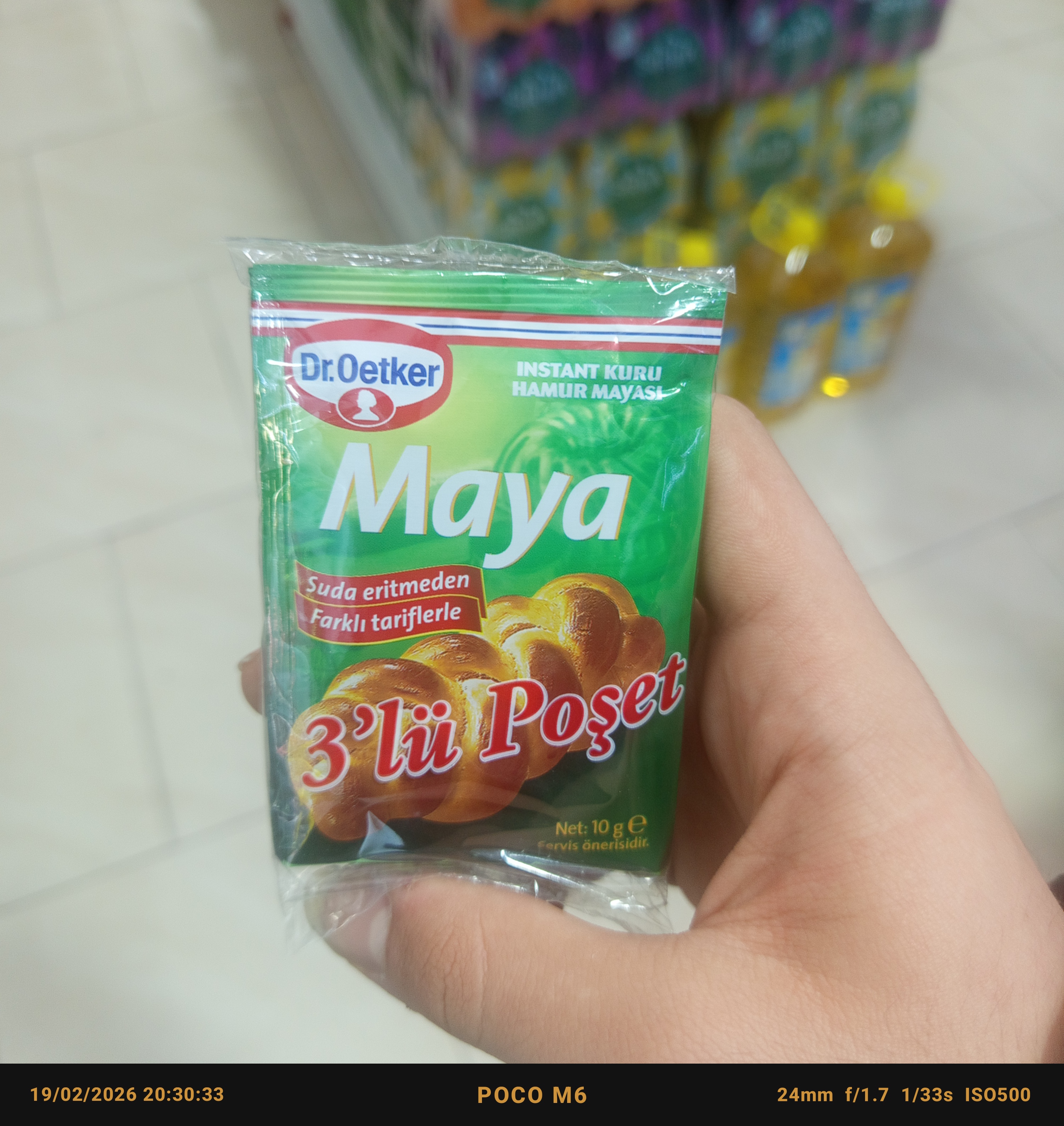 خمیر مایه (دکتراوتکر) بسته۳عددی و وزن۳۰گرم