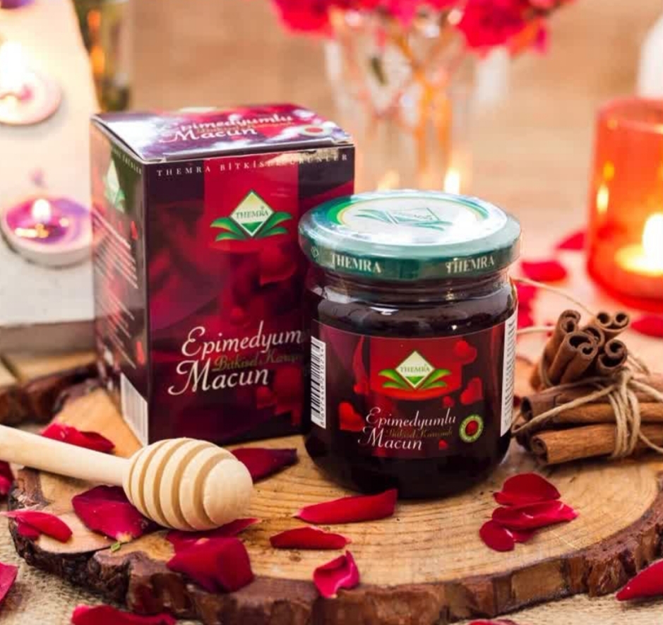 معجون گیاهی تقویتی قوای شیشه ای تمرا شیره خرنوب و عسل (240 گرمی) اصل ترکیه