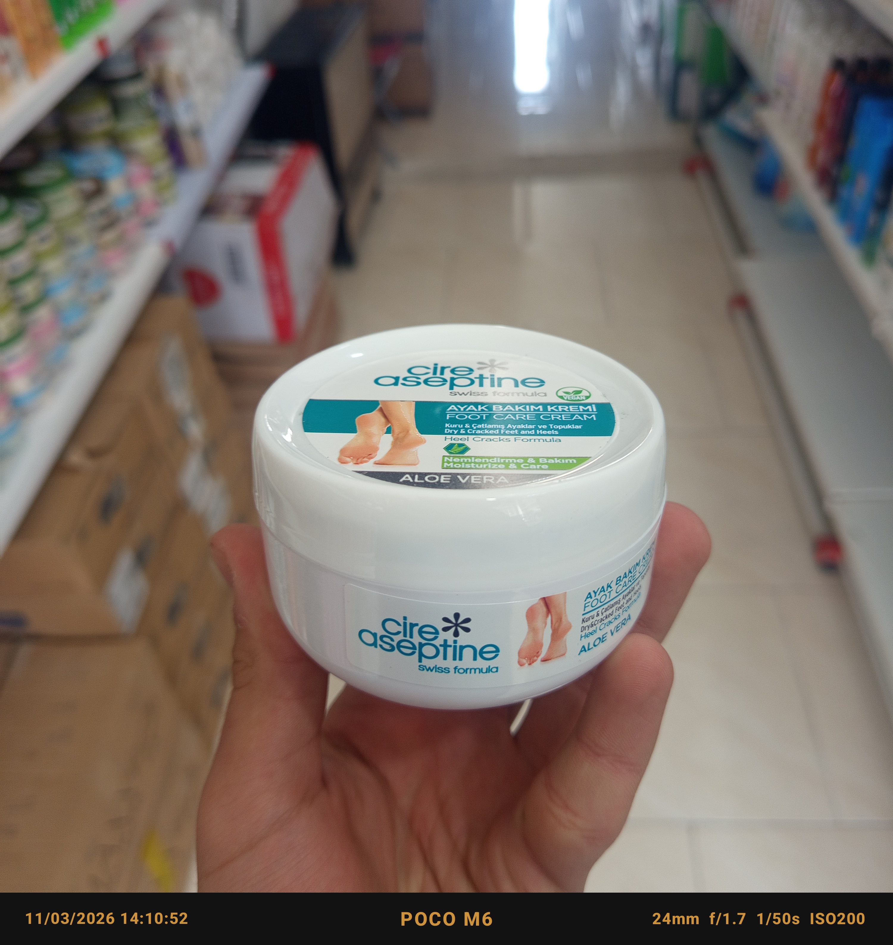 کرم ضد ترک پا آسپتین (Cire Aseptine) آلوئه ورا با حجم 150 میلی